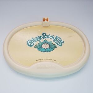 1980's Vintage Cabbage Patch Kids Doll Stand Base Clean Oval CPK Sticker